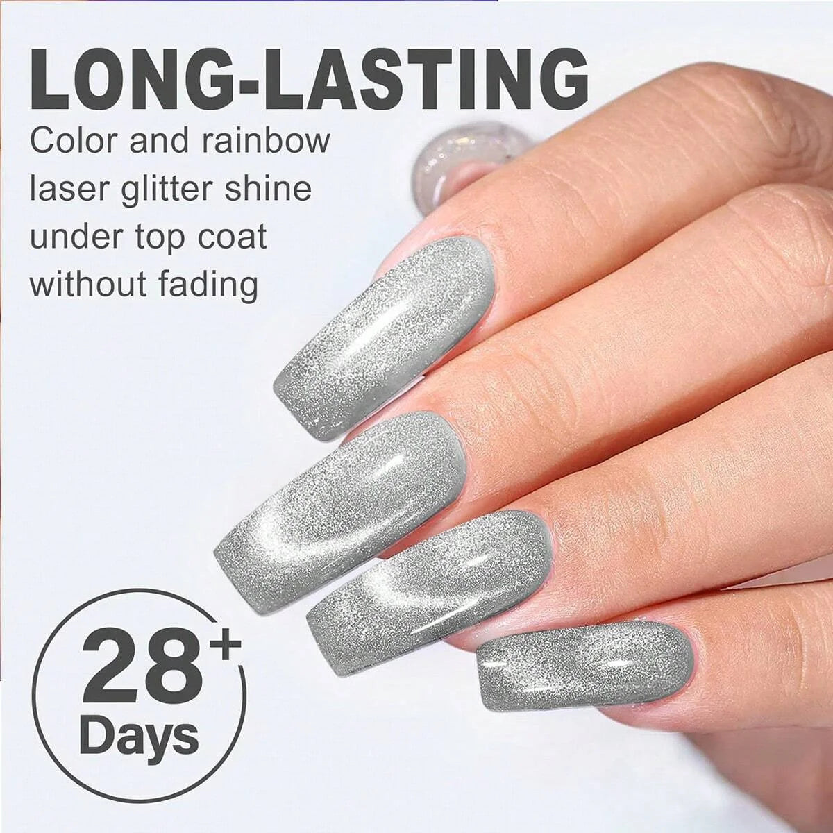 Set esmaltes de uñas magnéticas 6pc