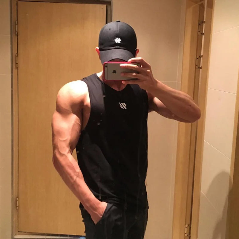 Polera sin mangas para hombre