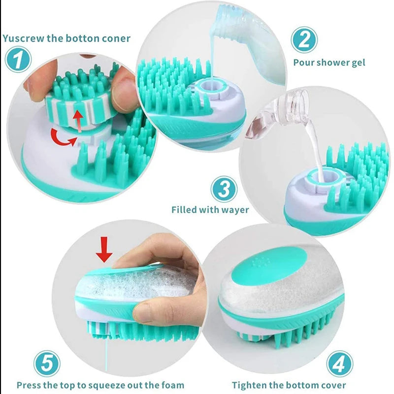 Cepillo de baño para mascotas