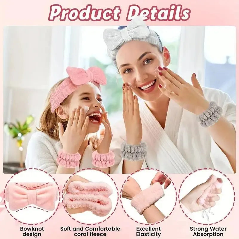 Set diademas para limpieza facial 3piezas