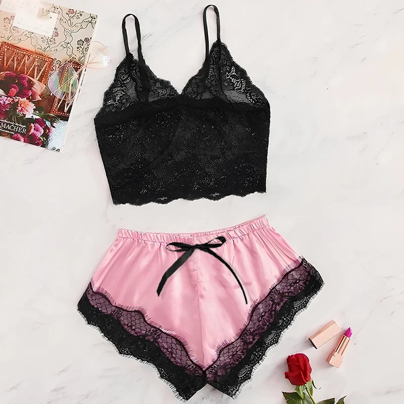 Pijama mujer encaje