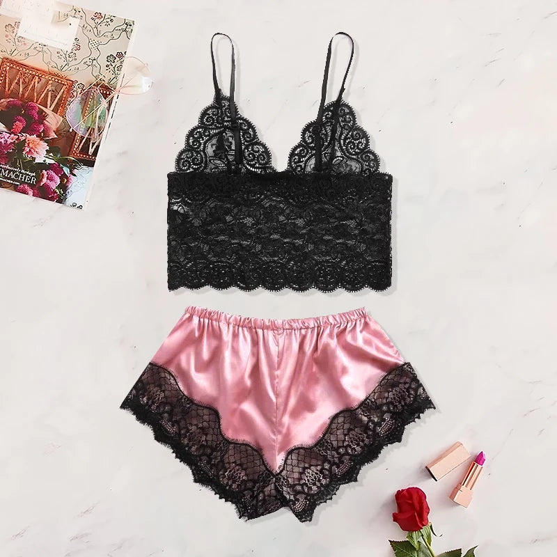 Pijama mujer encaje