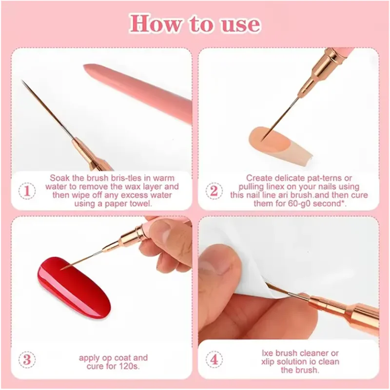 Set pinceles para uñas