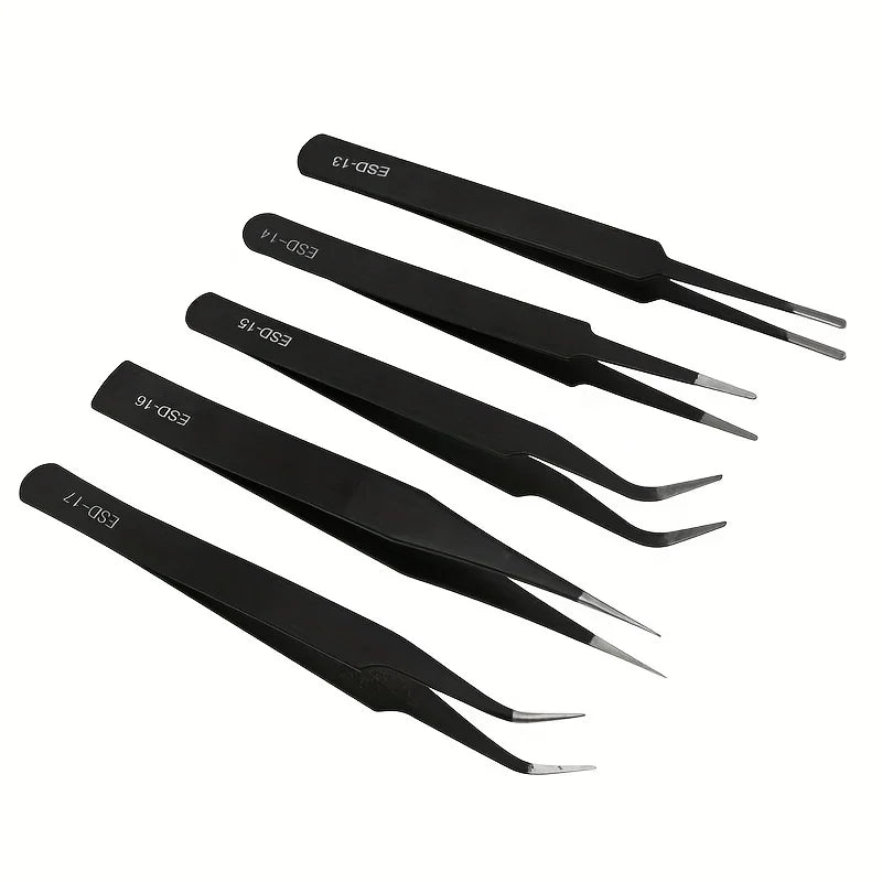 Set pinzas antiestáticas uñas