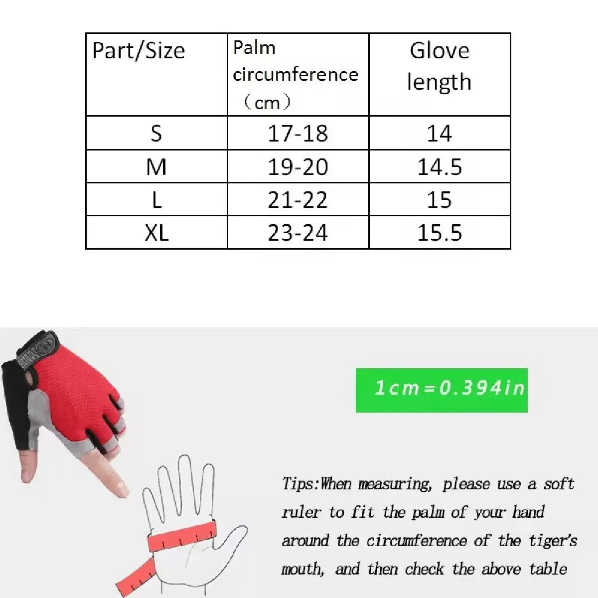 Guantes para gimnasio